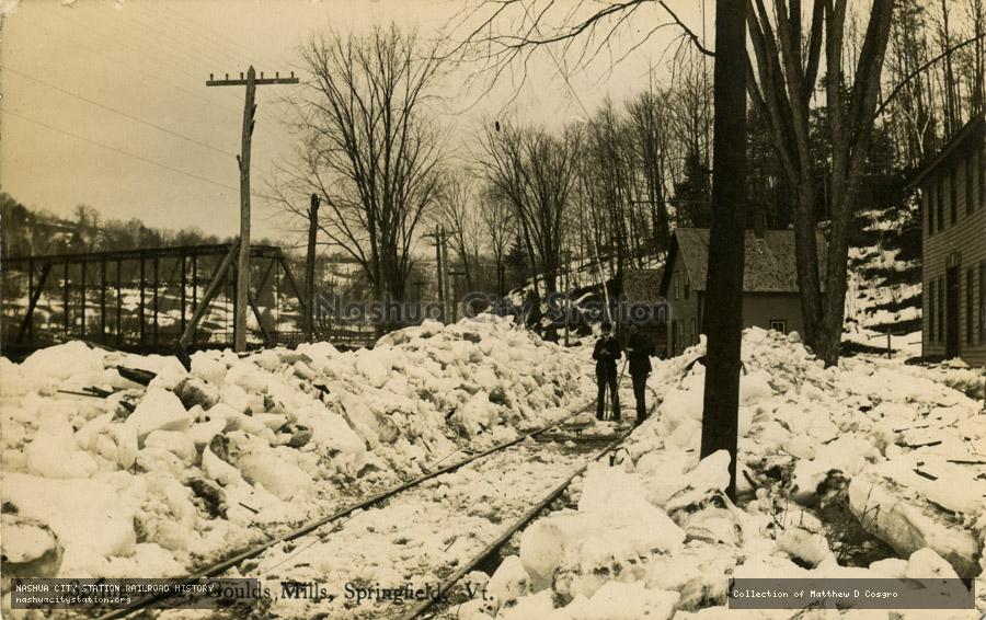 Postcard: Spring 1902, Goulds Mills, Springfield, Vermont